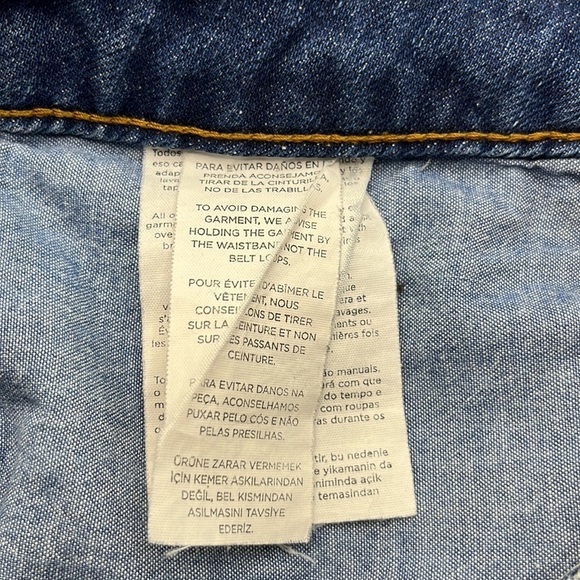 Mango Denim Cutoff Shorts High Rise Size 6 - Picture 10 of 16